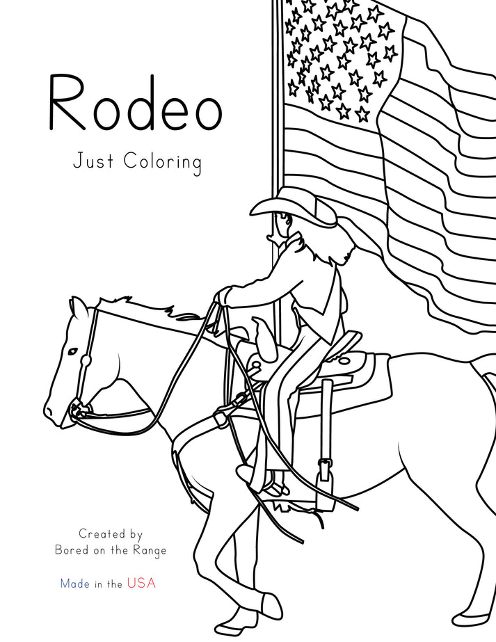 Rodeo Coloring book